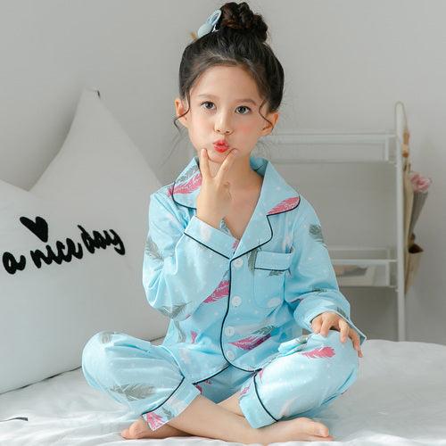 Big Children's Thin Cotton Pajamas Set - MAXIME