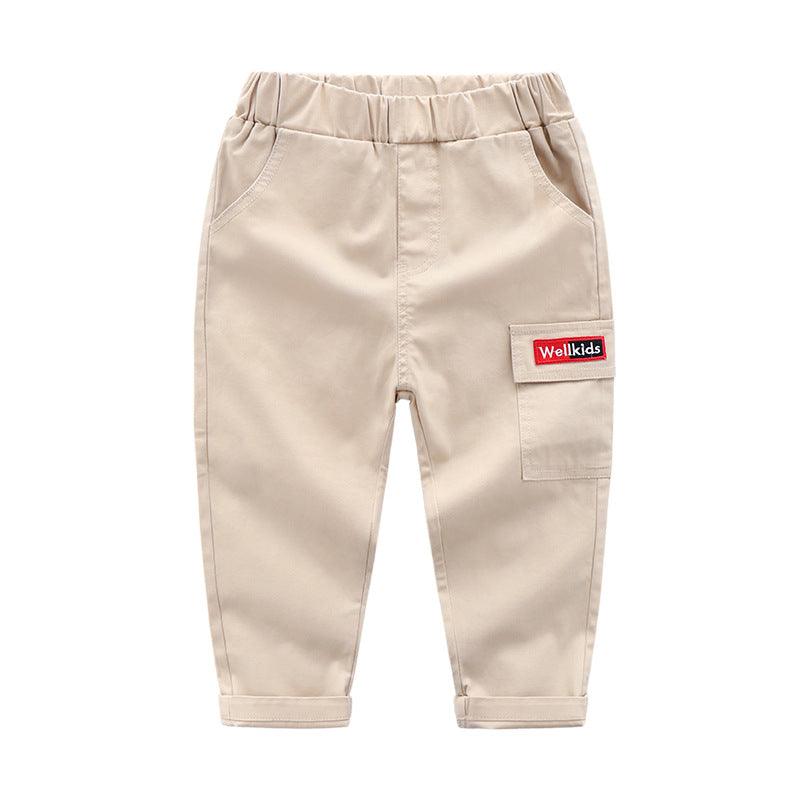 Children's cotton slim feet casual pants - MAXIME