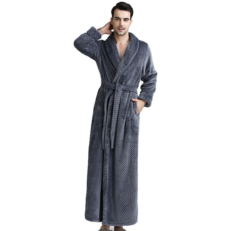 Thick waist velvet bathrobe - MAXIME