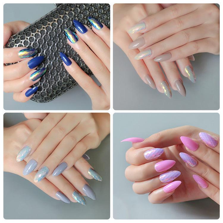 24 pieces of trendy wearable nail pieces - MAXIME