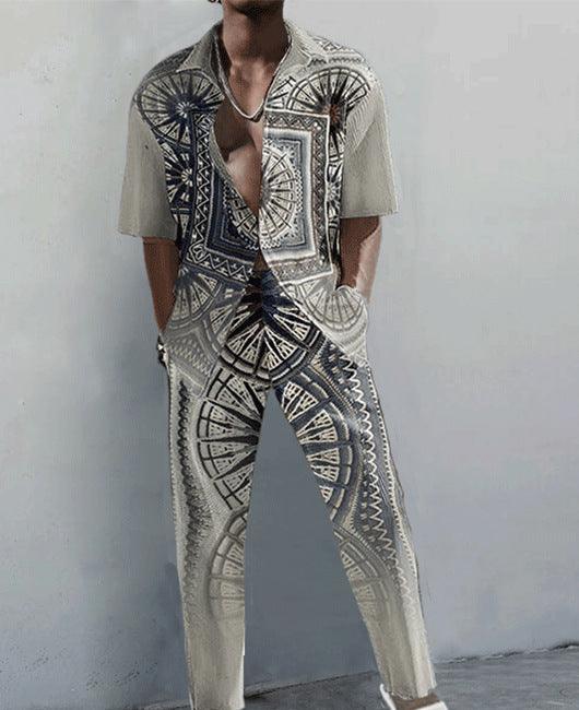 MAXIME 3D Printed Shirt And Trousers Suit - MAXIME