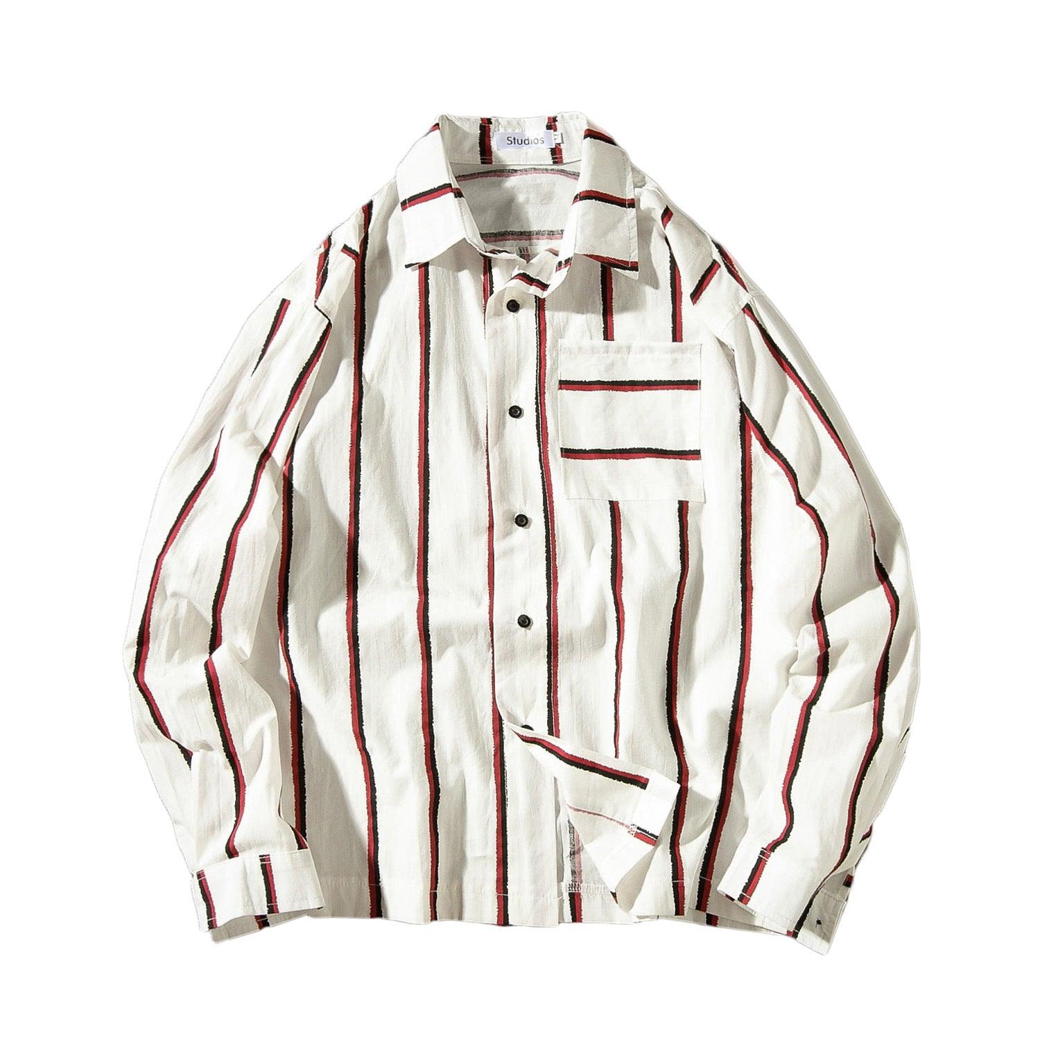 Maxime Loose striped shirt men - MAXIME