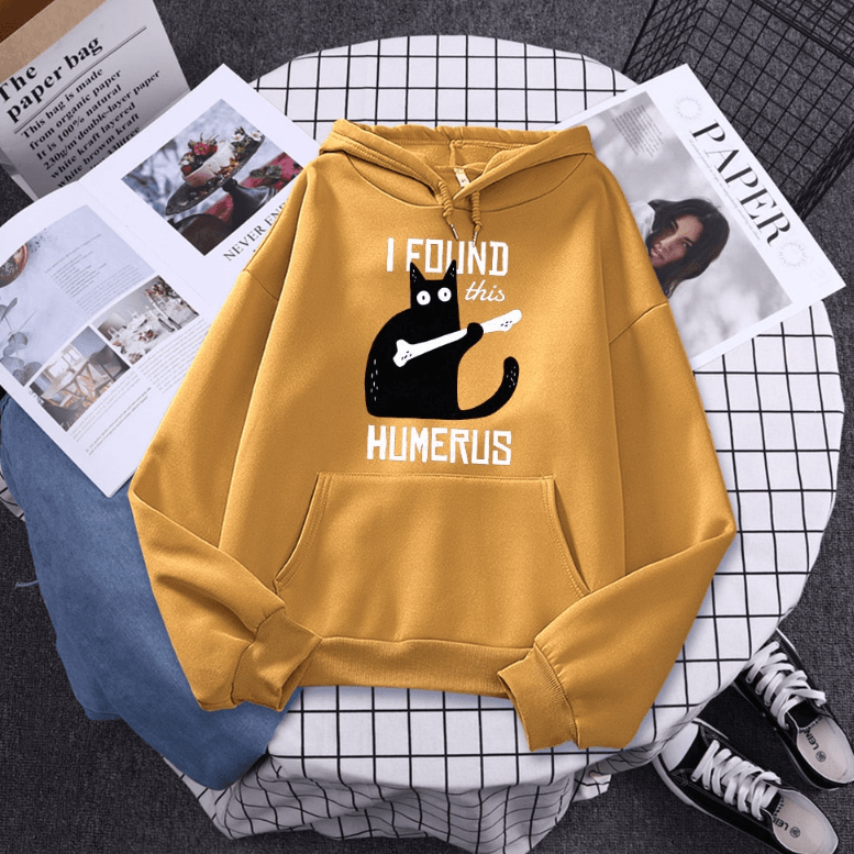 Funny Cat Hoodie Of The Humerus - MAXIME