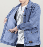 Jacket Top Denim Short Gown Men - MAXIME