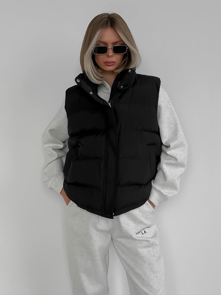 Sleeveless Hooded Jacket - MAXIME