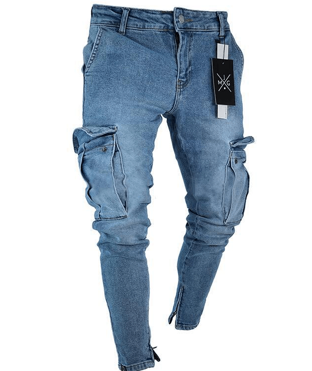 Maxime Cargo Hole Denim Jeans - MAXIME