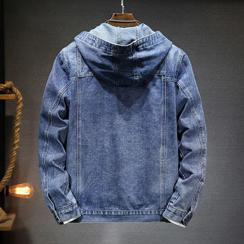 Trendy Hooded Denim Jacket - MAXIME