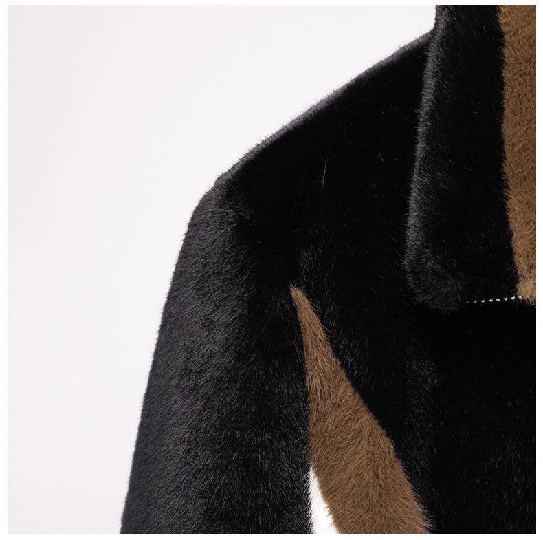 Men's Warm Mink Fur Jacket Coat - MAXIME