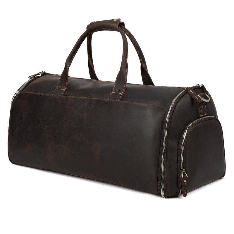 Crazy Horse Leather Retro Duffel Bag - MAXIME