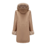 Women's Collar Mid-length Long Sleeve Parka - MAXIME