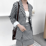 Maxime Plaid suit skirt suit - MAXIME