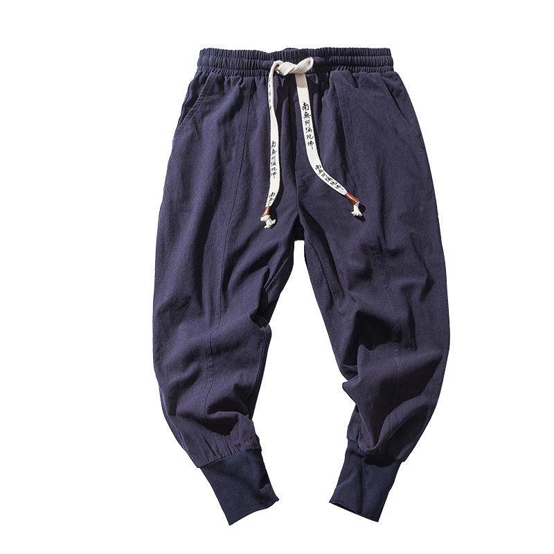 Cotton And Linen Hip Hop Pants For Man - MAXIME