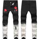 Maxime Black Feet Pants Rose Jeans - MAXIME