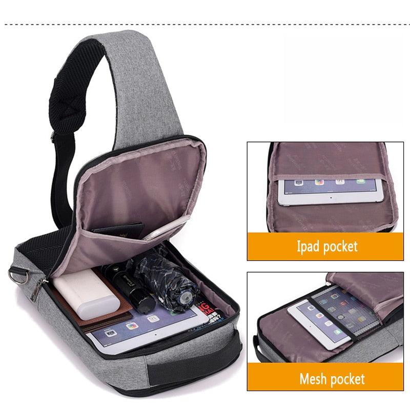 Maxime USB charging chest bag - MAXIME