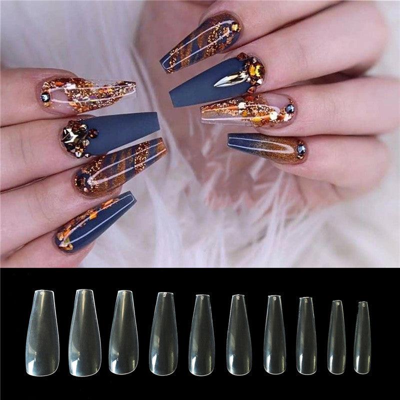 500 tablets of transparent natural color ballet fake nails - MAXIME