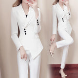 Maxime Women white Slim Pant Suits - MAXIME