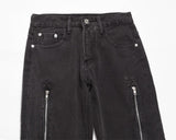 Frayed Cat Beard Straight Casual Pants - MAXIME