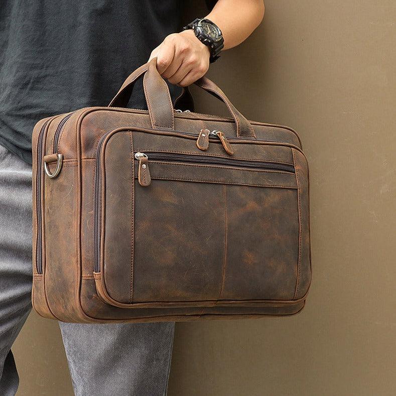 Men's Leather Business Bag - MAXIME