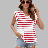 V-neck Short-sleeved T-Shirt Summer - MAXIME