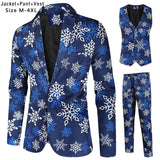 Men's Casual Printing Suit Vest Trouser Suit - MAXIME