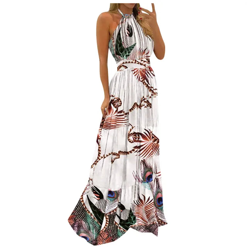 Women Maxi Dress Sexy Summer Dress Robe - MAXIME