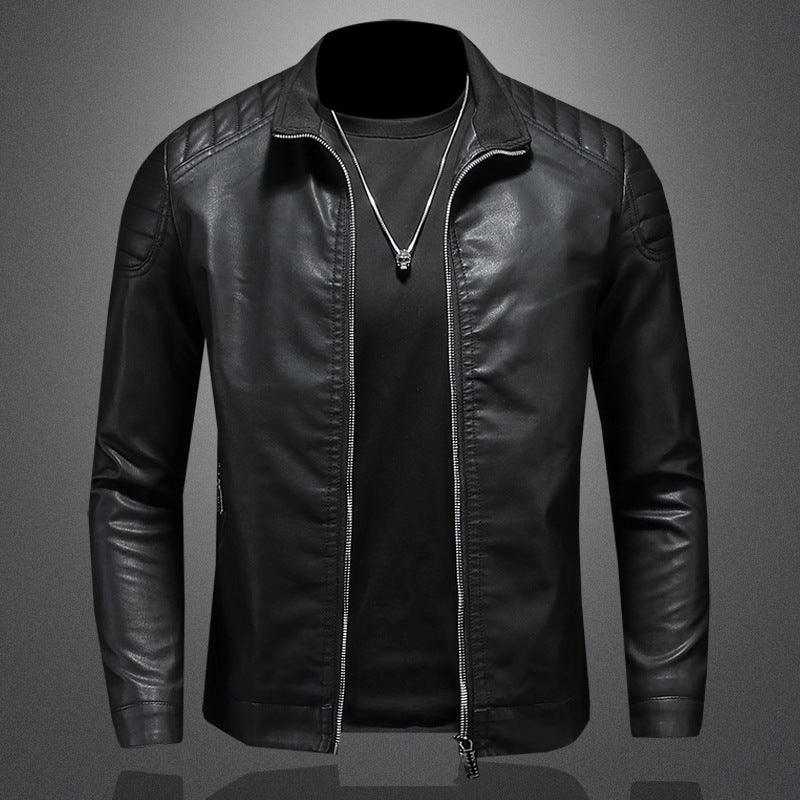 Men's Leather Jacket Thin Coat - MAXIME