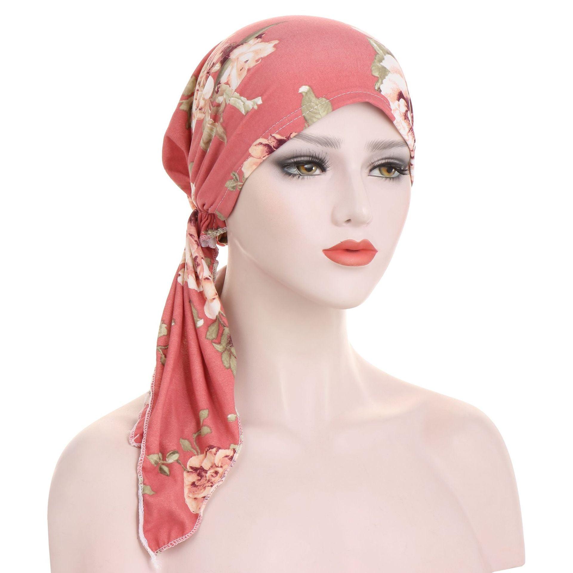 Maxime Curved Tail Turban Hat - MAXIME