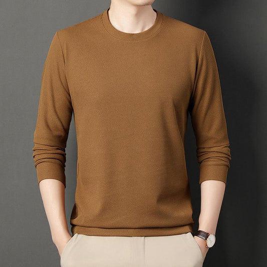 Thin Round Neck Long Sleeve Men's Top - MAXIME