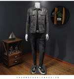 Men's Long-sleeved Leather Coat - MAXIME