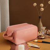 Portable Pu Leather Storage Bag For Skin Care Products - MAXIME