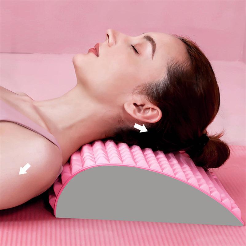 Back Stretcher Pillow Neck Lumbar Support Massager For Neck Waist Back Sciatica Herniated Disc Pain Relief Massage Relaxation - MAXIME