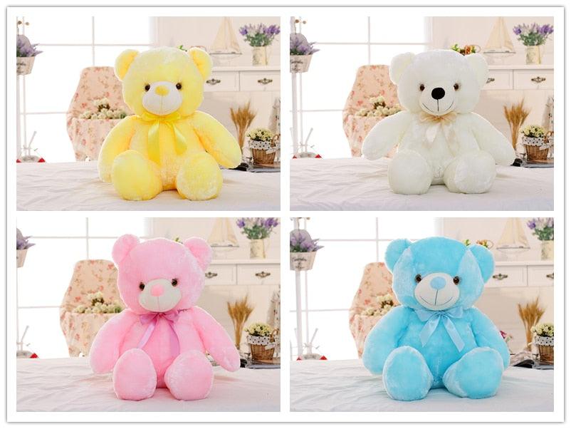 LED Teddy Bear Stuffed Animals Plush Toy Colorful Glowing - MAXIME