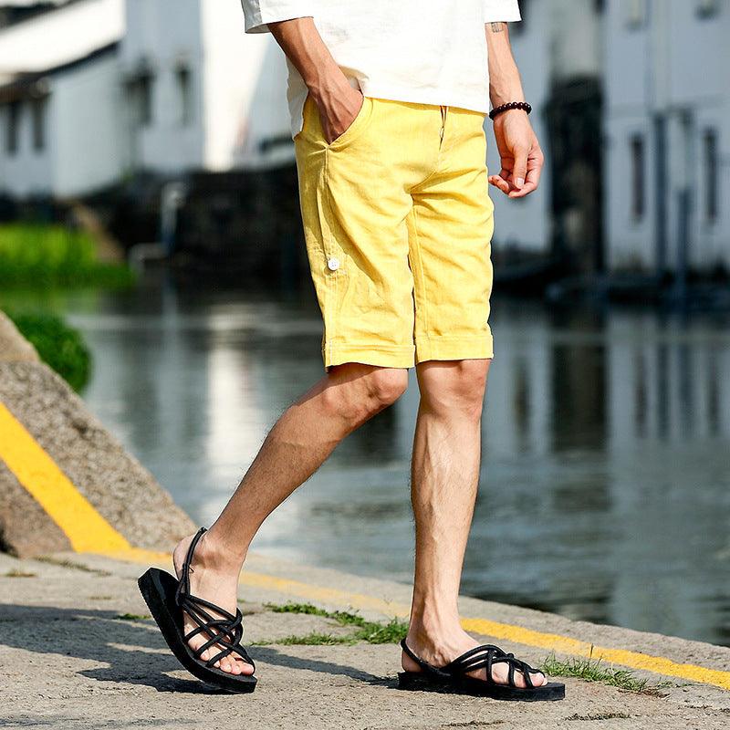 New linen shorts men - MAXIME