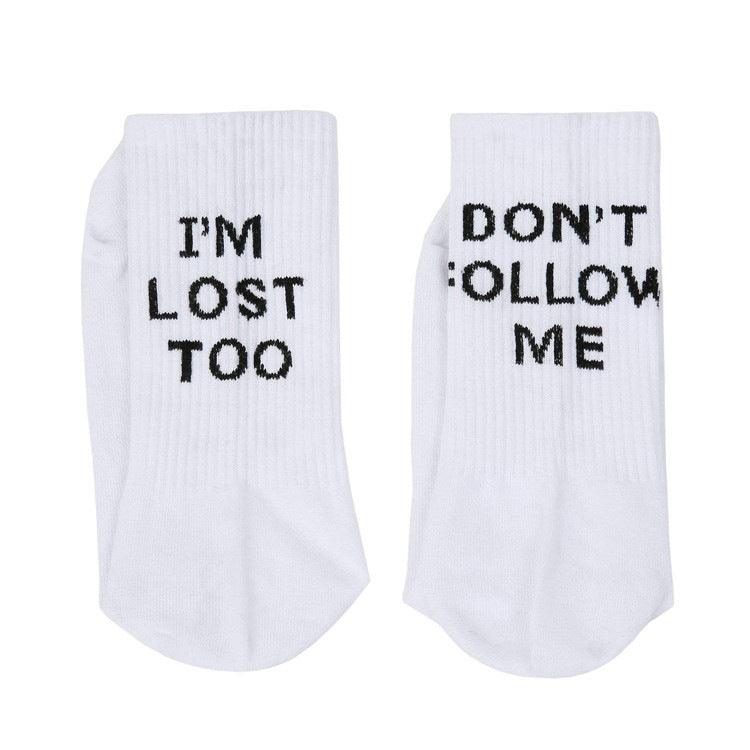 English alphabet socks ins tide socks - MAXIME