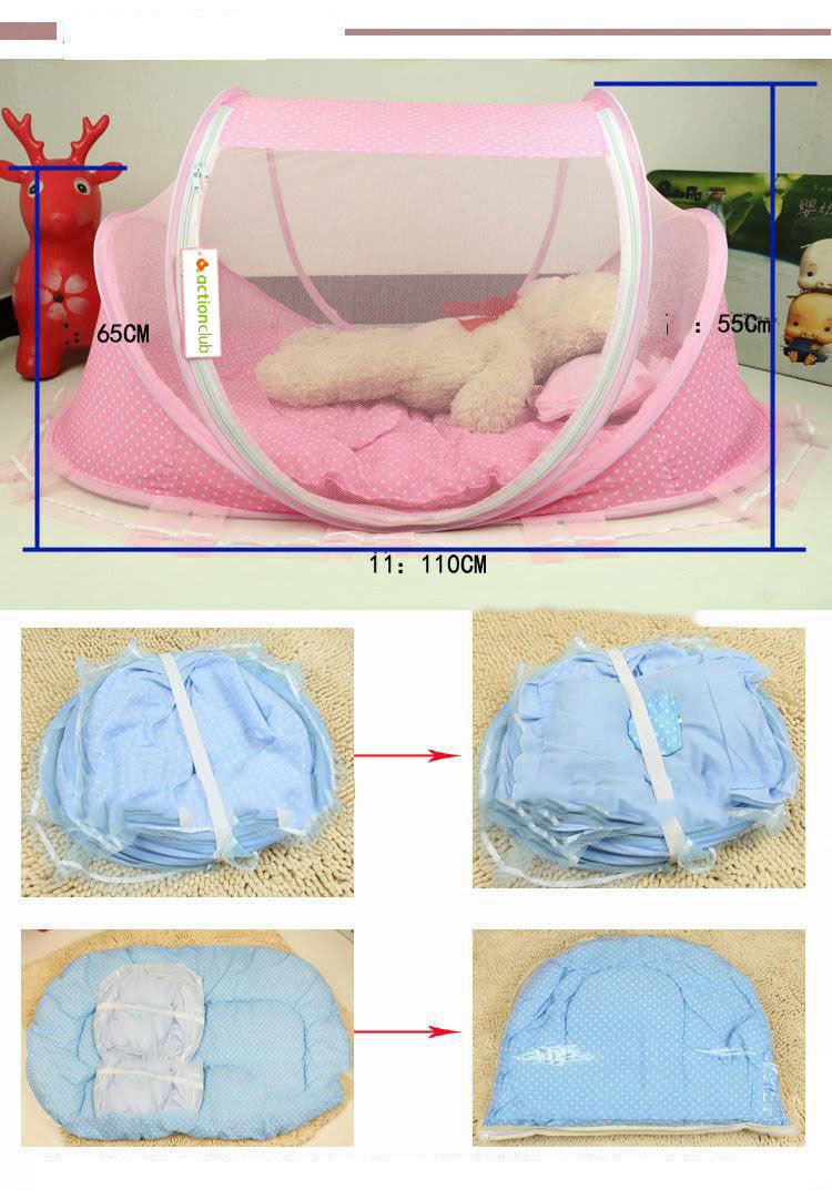 Foldable Baby Bed Net With Pillow Net 2pieces Set - MAXIME