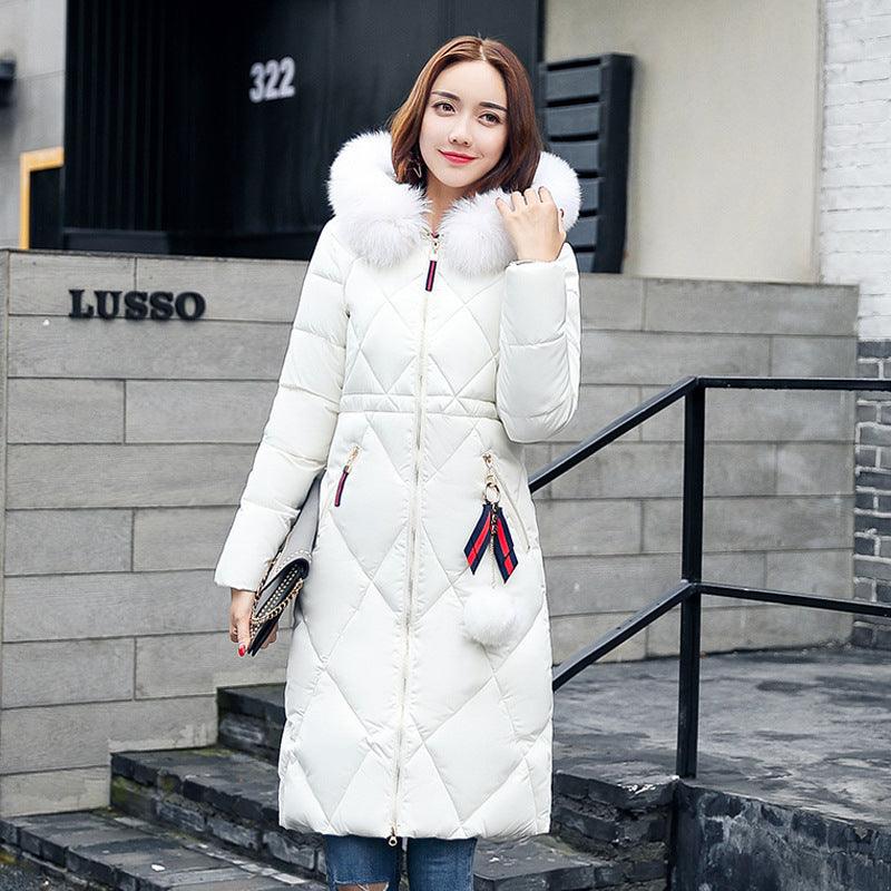 Long hooded padded down coat coat women - MAXIME