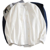 Spring And Autumn Cotton And Linen Long Sleeve Shirt Men - MAXIME