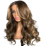 Medium And Long Curly Fashion Female Big Wave Real Human Hair Wig - MAXIME