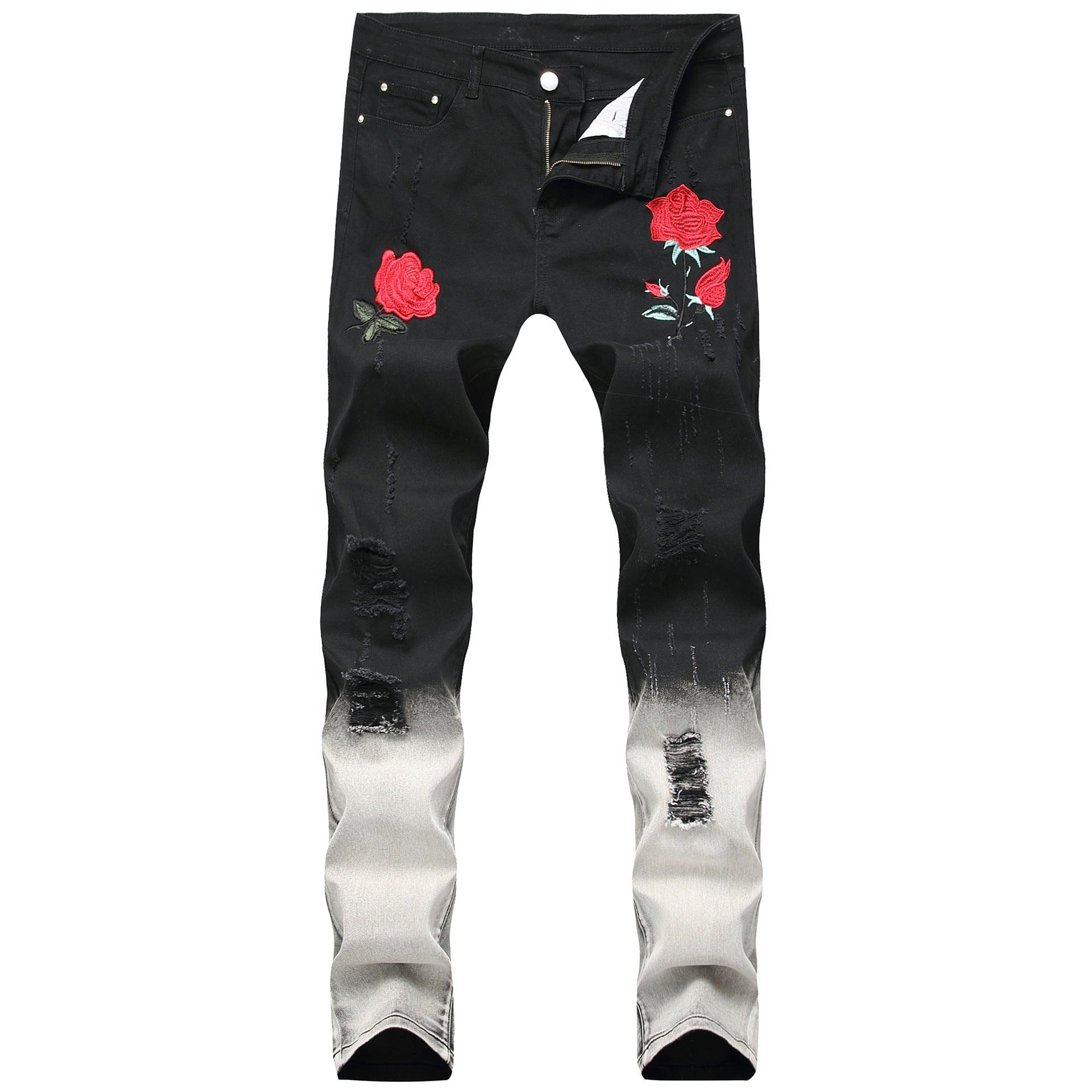 Maxime Black Feet Pants Rose Jeans - MAXIME