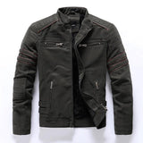 Maxime Men Pu Leather Jackets Coats - MAXIME