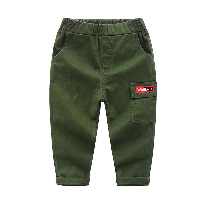 Children's cotton slim feet casual pants - MAXIME