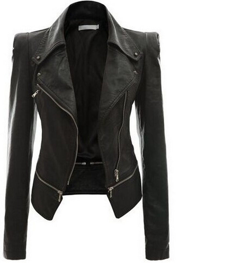 Leather jacket zipper - MAXIME