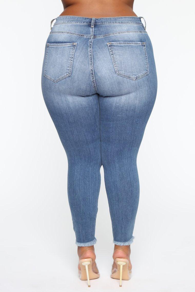 Stretch Ripped Women Plus Size Jeans Plus Size Jeans - MAXIME