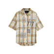 Short Sleeve Plaid Shirt - MAXIME