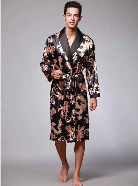 men silk robe - MAXIME