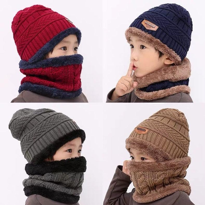 Warm knitted hat children's cap - MAXIME