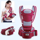 Ergonomic Baby Carrier Infant Baby Hipseat Carrier 3 In 1 Front Facing - MAXIME