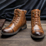 Mens Fashion High Top Vintage Martin Boots - MAXIME