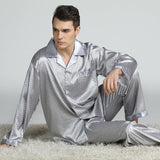 Men's Pajamas Spring And Summer Long-Sleeved Suit - MAXIME