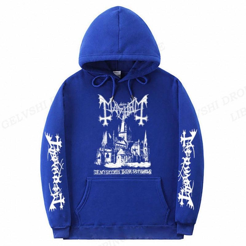 Solid Printed Fashion Hoodie - MAXIME